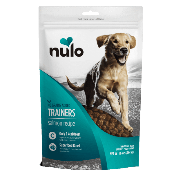 Nulo Freestyle Salmon Recipe Dog Training Treats - High Protein, Grain-Free, All-Natural Rewards for Puppy & Adult Dogs - Perfect for Obedience Training, Behavior Rewards & Positive Reinforcement