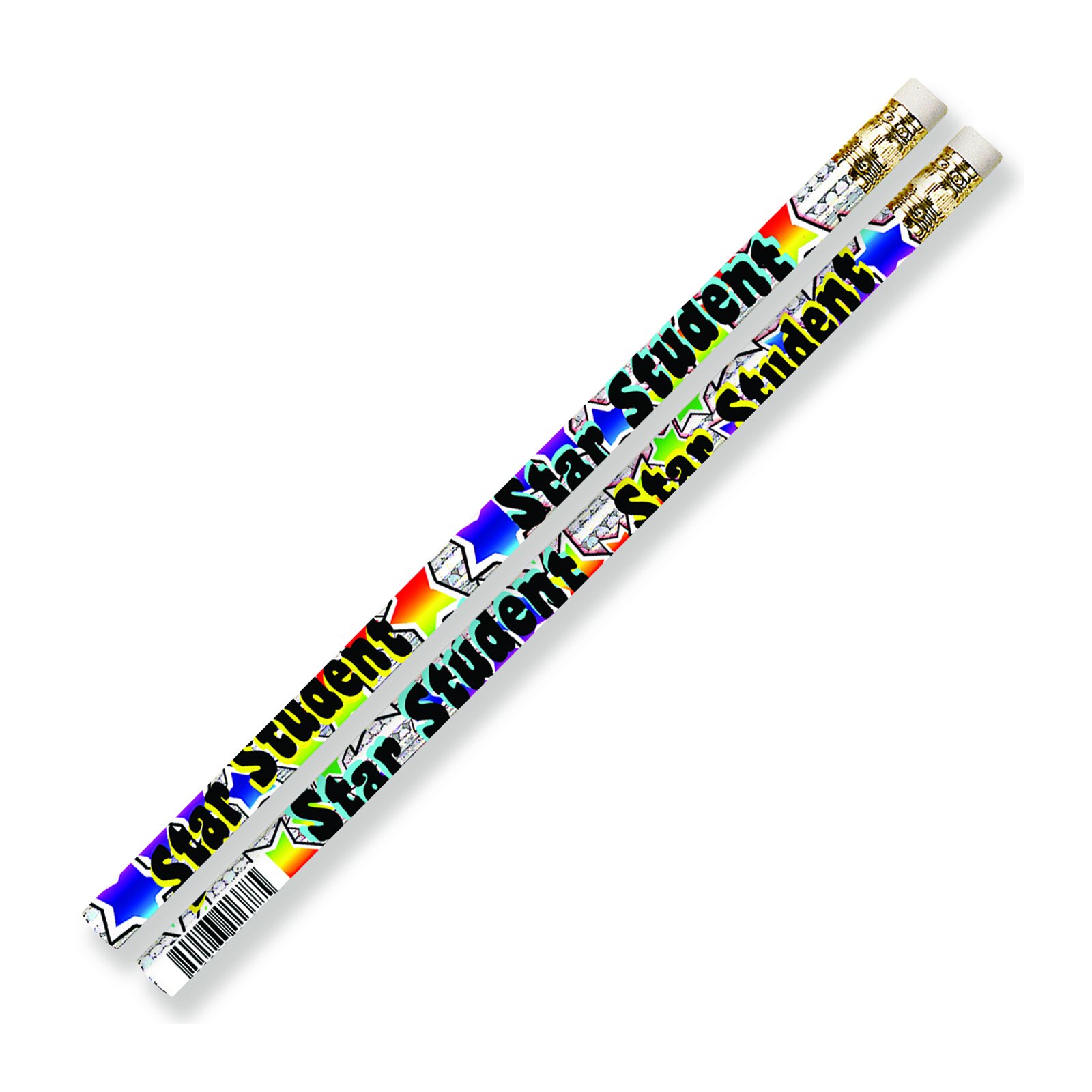 Musgrave Pencil Co Star Student Motivational Pencils - 12 Pack #2 HB Graphite Pencils for School, Office & Testing - Perfect Back to School Supplies for Students & Teachers