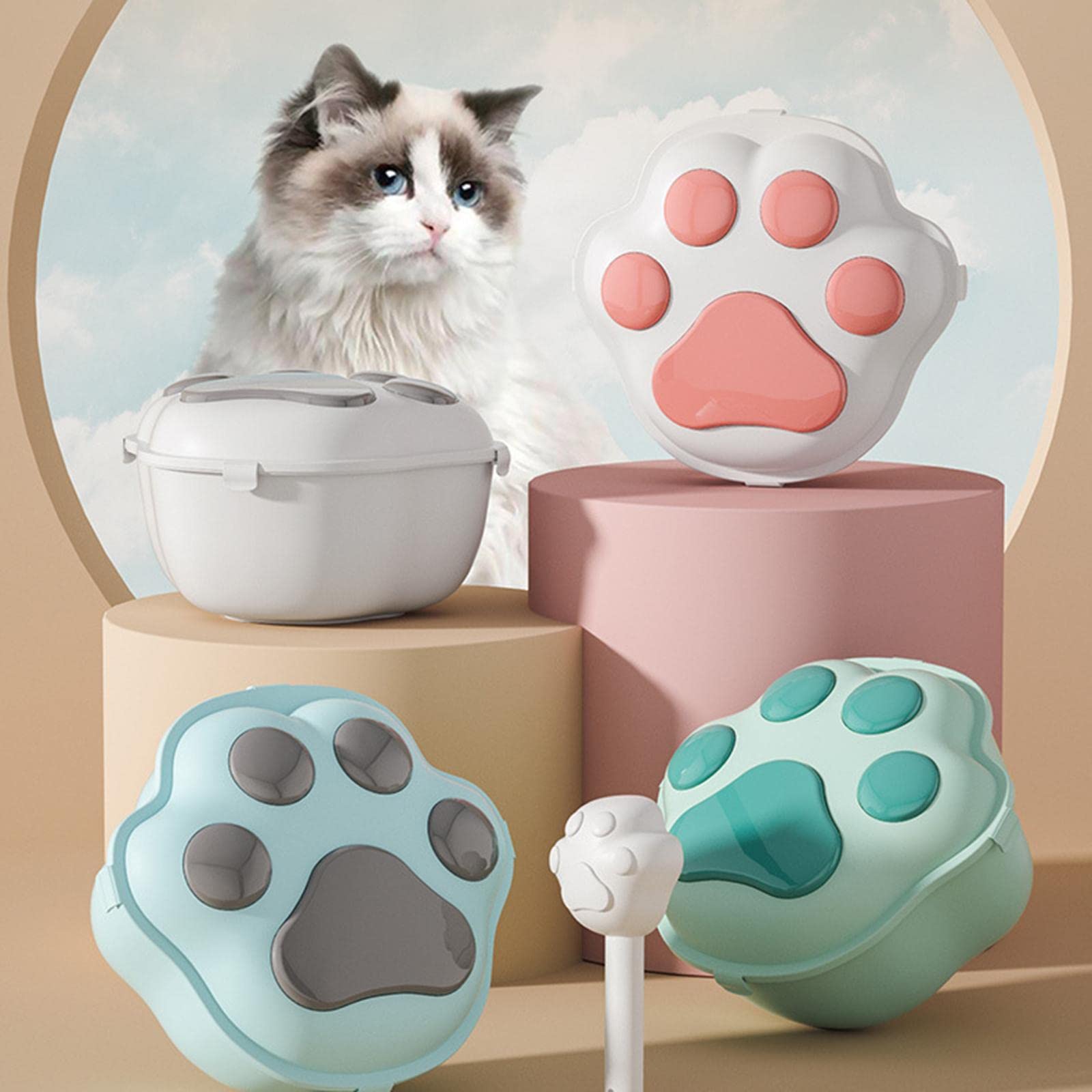 Enakshi Airtight Pet Food Storage Container with Lid - 10Lbs Dry Dog Food Dispenser for Grains, Rice & Kibble | BPA-Free Plastic | Pet Supplies & Dog Accessories | Perfect for Kitchen, Pantry & Travel Use