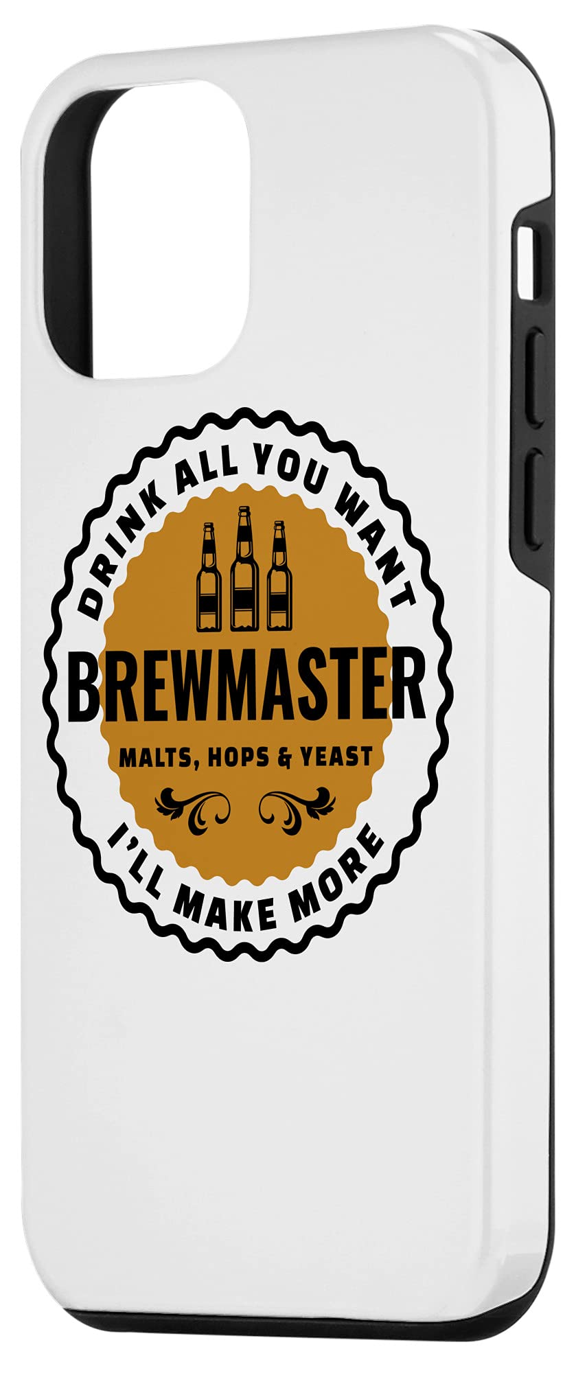 iPhone 12 Mini Case - Brewmaster Quote & Beer Making Design - Perfect for Home Brewers & Beer Enthusiasts - Great Gift for Beer Lovers