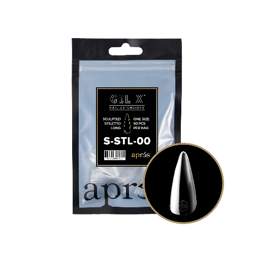 Apres Gel X Refill Tips 2.0 - 50pcs Long Stiletto Nail Extensions for Salon & DIY Manicures | Durable & Easy to Apply | Perfect for Special Occasions & Everyday Wear