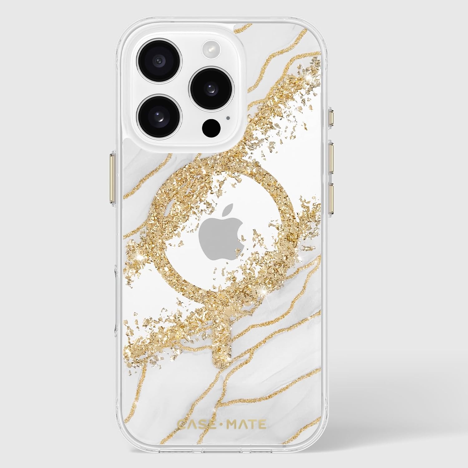 Case-Mate iPhone 16 Pro Case with MagSafe - Premium Magnetic Marble Phone Cover | 12ft Drop Protection | Karat Granite Design | Perfect for Work, Travel & Everyday Use