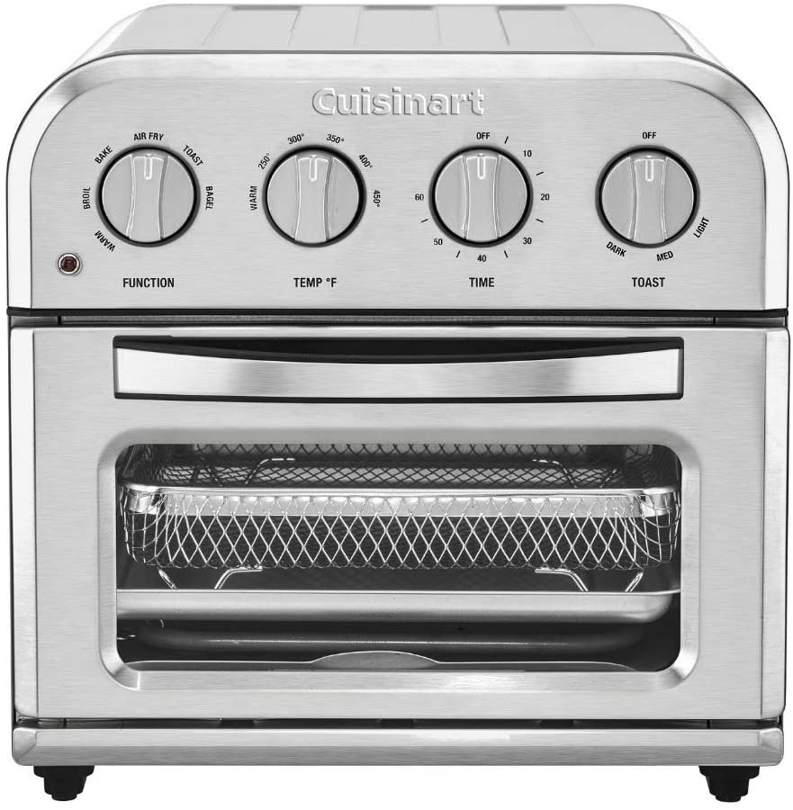 Refurbished Cuisinart TOA-28 Compact Air Fryer & Toaster Oven Combo with Warranty - Perfect for Small Kitchens, Dorms & Healthy Cooking