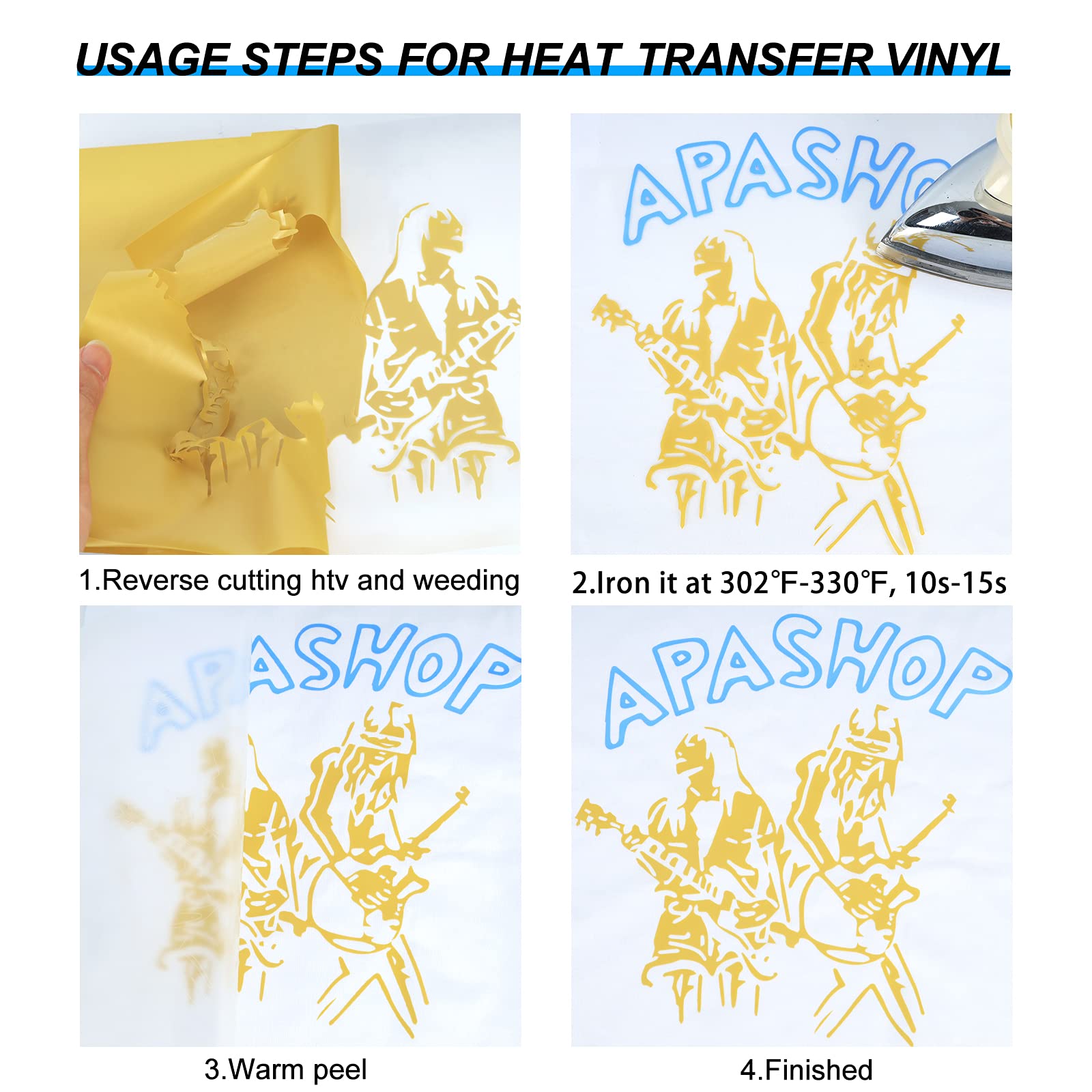 Premium GYT Gold Heat Transfer Vinyl (HTV) - 12