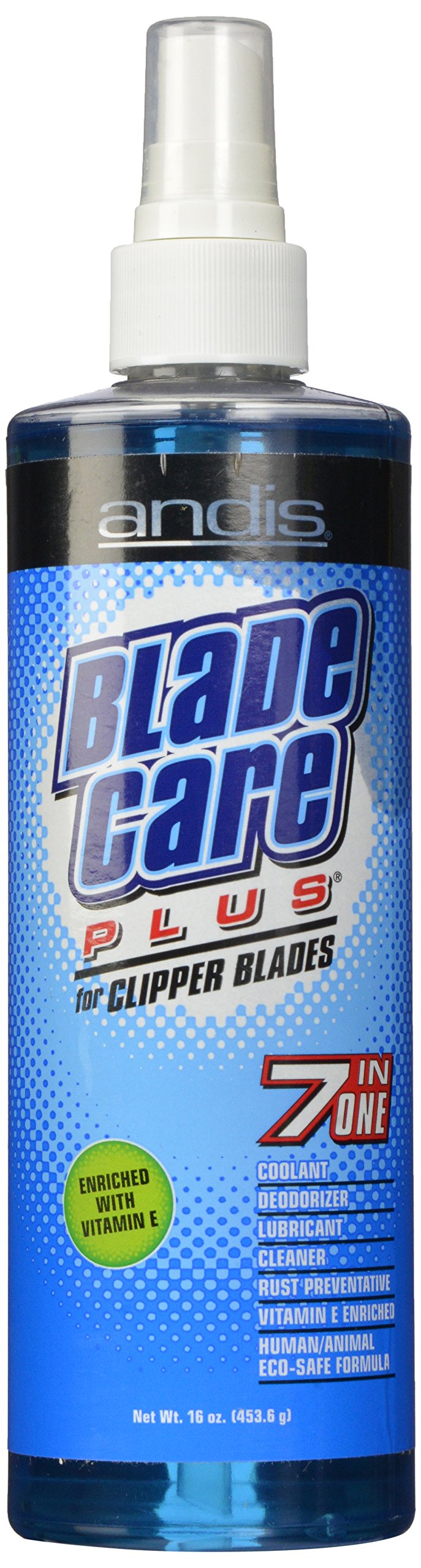 Andis Blade Care Plus Spray - 16 oz | Clipper Blade Lubricant & Coolant for Hair Clippers & Trimmers | Extends Blade Life & Reduces Friction | Professional Salon & Home Grooming Use