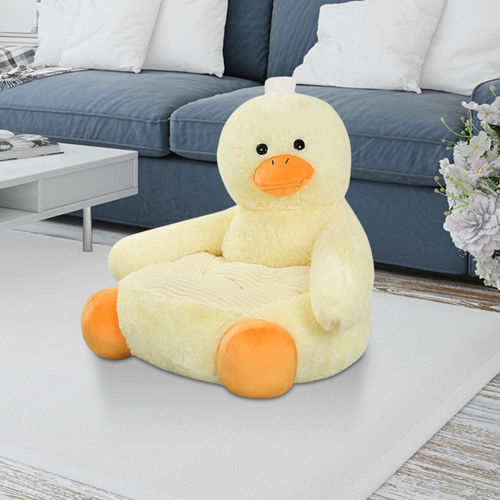 **Kids Animal Shaped Sofa Seat - Duck Design Cushion for Bedroom, Living Room & Home Decor - Perfect for Playtime, Reading Nook & Cozy Relaxation**