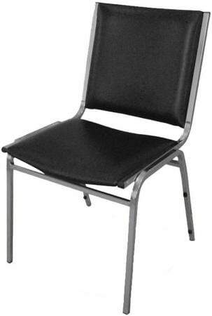 Lorell 62502 Stackable Vinyl Chairs Without Arms - Durable Office & Conference Room Seating for Schools, Events & Waiting Areas