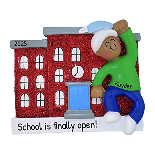 School W/ African-american Male Child Mask Out