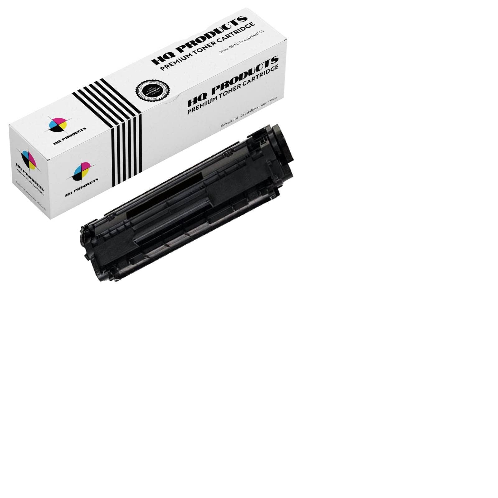 Compatible HP Q2612A Black Toner Cartridge Replacement for LaserJet 1010/1012/1015/3020/3030/3050 Printers - High Yield Printing for Office & Home Use