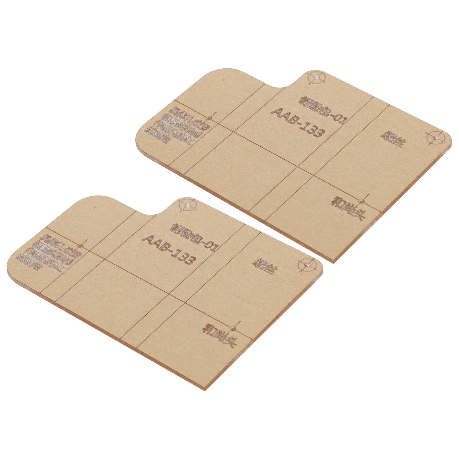 DIY Acrylic Leather Template Set - Premium Acrylic Wallet & Coin Purse Cutting Stencils for Leather Crafting - Perfect for Handmade Wallets, Card Holders & Small Leather Goods Projects