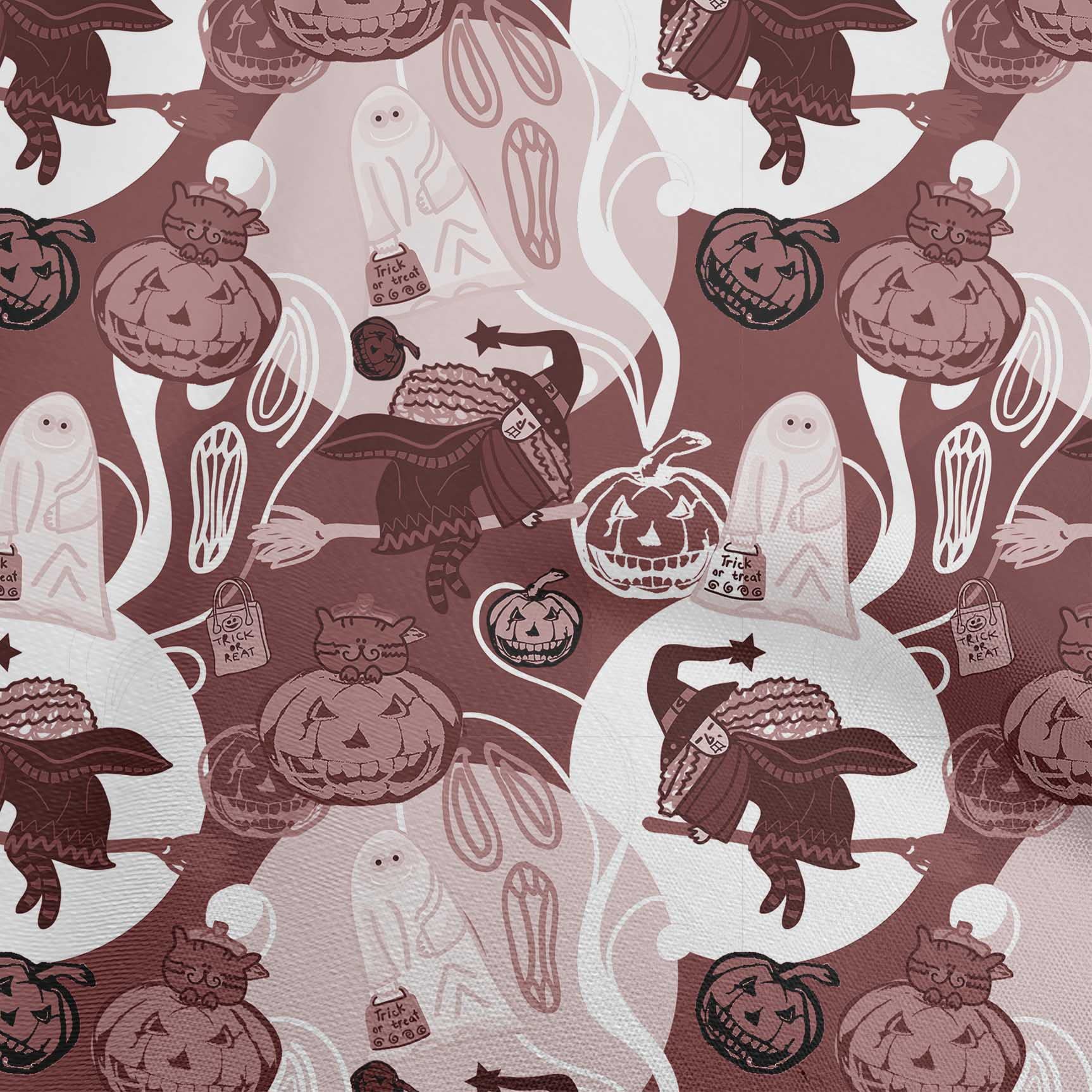 oneOone Polyester Spandex Brown Halloween Costume Fabric - 56 Inch Wide Printed Dress Material by The Yard | Perfect for DIY Halloween Costumes, Cosplay & Theater Costume Making