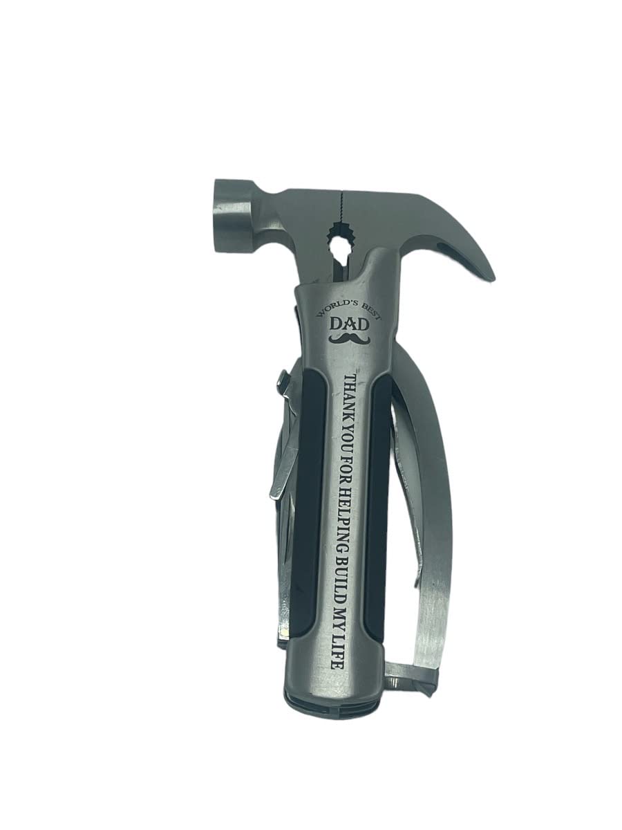 Best Multitool Hammer Survival Kit - Stainless Steel Gifts for Dad Birthday, Christmas, Father's Day | Perfect Presents from Daughter, Son & Kids | Ideal for Camping, Hiking, Outdoor Adventures & DIY Projects (X002UF37Q3)