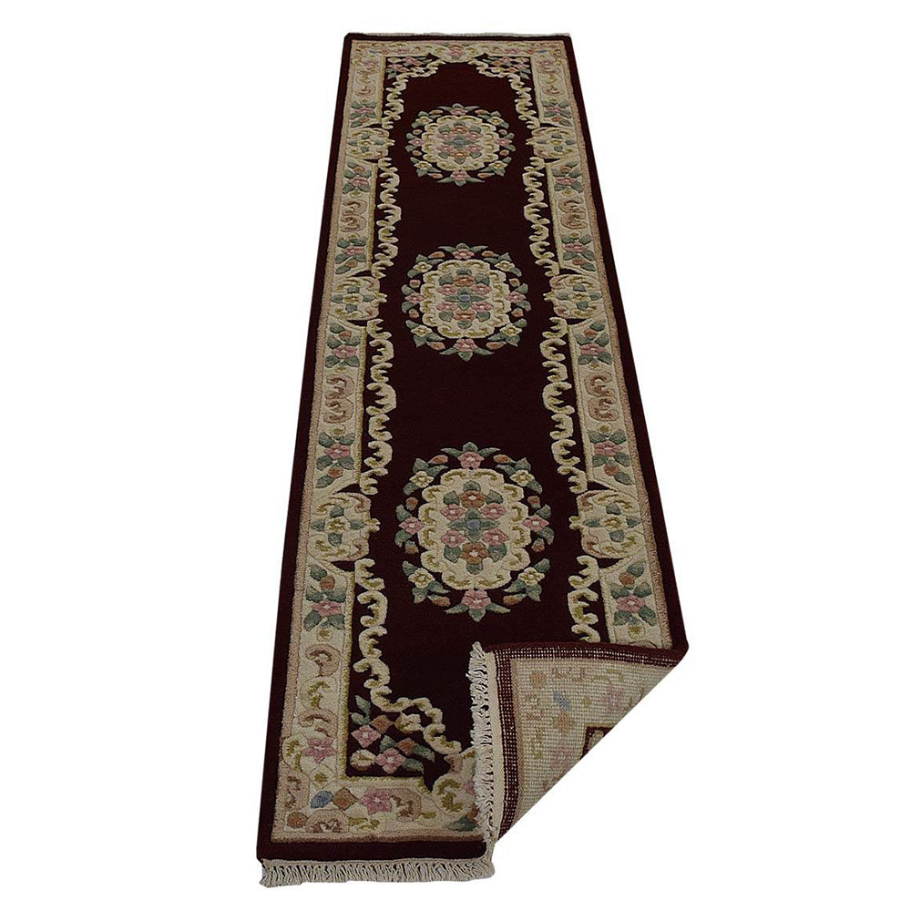 Handmade Anatolian Aras Hand-Knotted Wool Rug - Traditional Turkish Design for Living Room, Bedroom & Home Decor