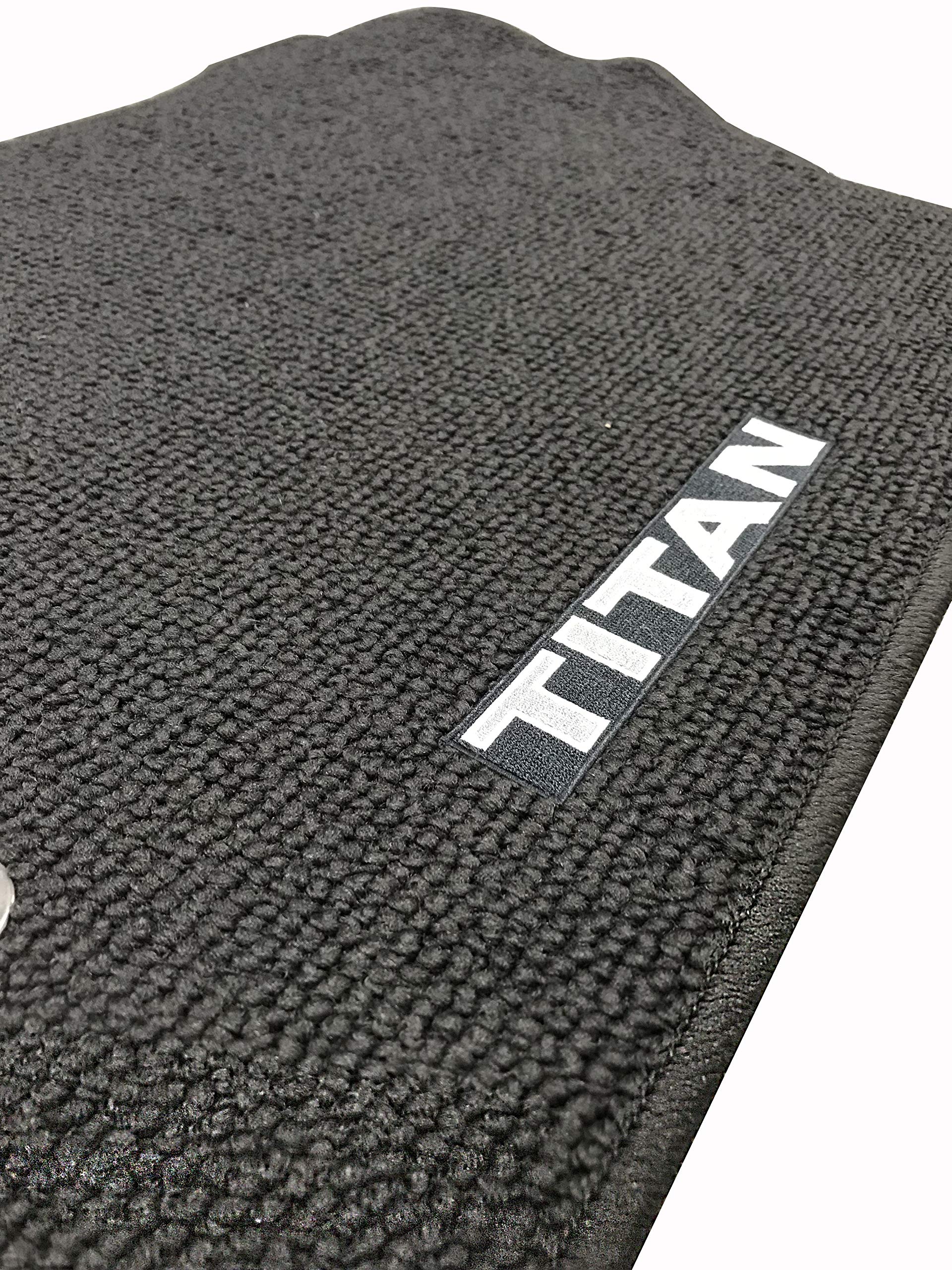 Nissan Titan King Cab All-Weather Floor Mats - Heavy Duty Rubber Car Mats for 2004-2023 Models - Black (185T8-BLCKL) | Perfect for Off-Roading, Work Trucks & Daily Commutes