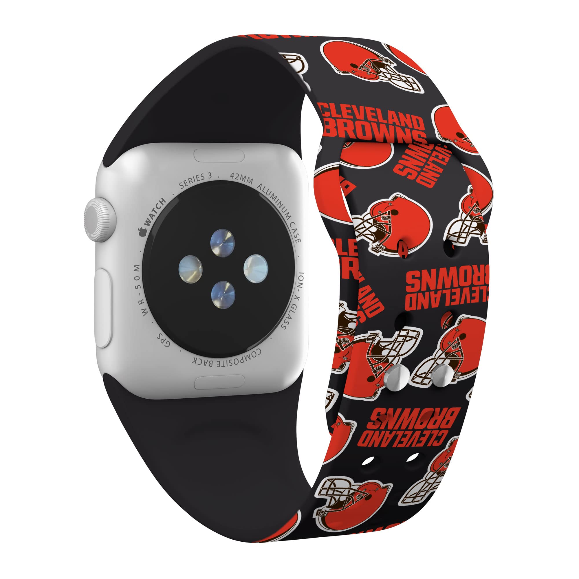 Cleveland Browns Apple Watch Band - HD Game Time Sports Strap for Apple Watch Series 1-9 & Ultra - Perfect for Football Fans & Game Day Accessories