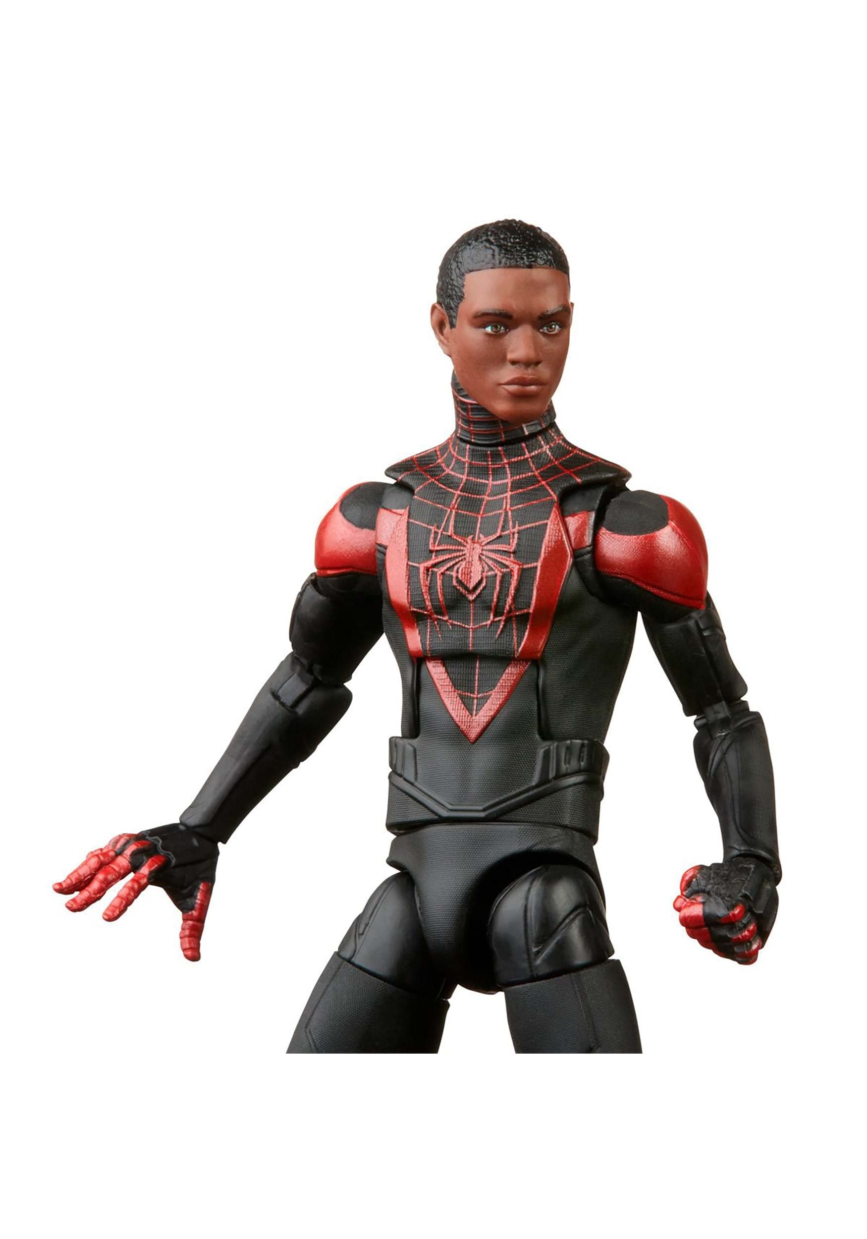 Spider-Man Marvel Legends Series Gamerverse Miles Morales 6-inch Action Figure with 7 Accessories & Build-A-Figure Part | Collectible Toy for Marvel Fans | Perfect for Display, Gifting & Cosplay
