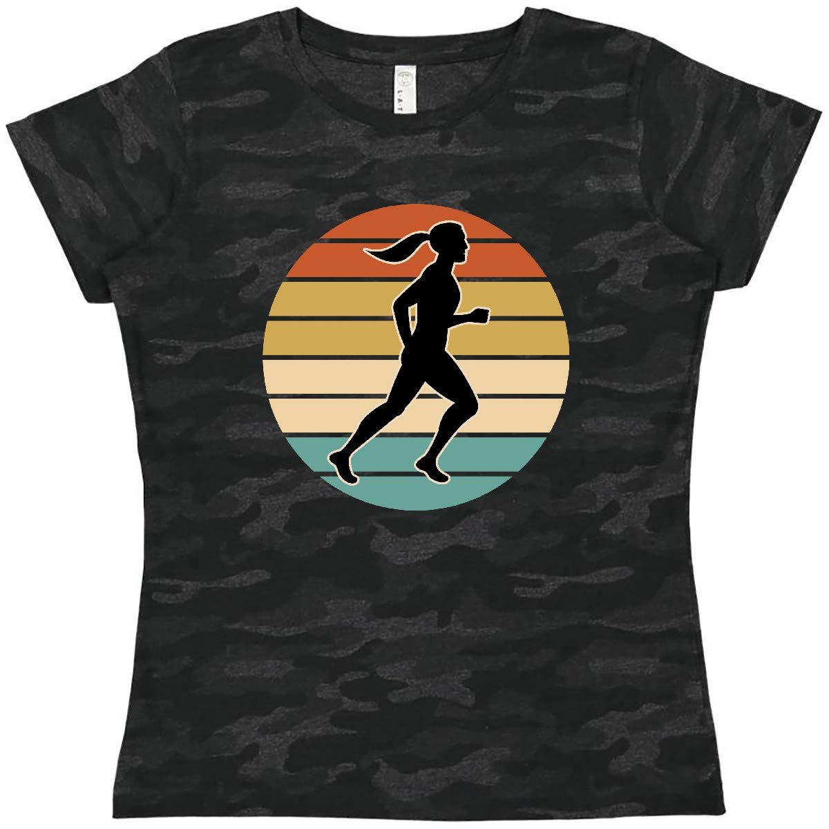 Inktastic Women's Running Gift T-Shirt - Perfect for Female Runners, Jogging, Marathons & Fitness Enthusiasts