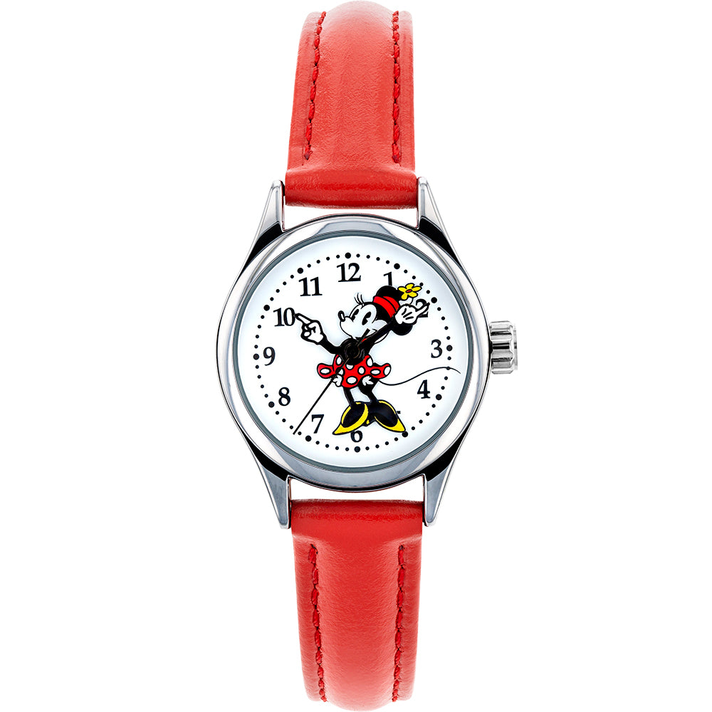 Disney TA56700 Petite Minnie Mouse Red Watch for Women & Girls - Cute Fashion Accessory for School, Work & Everyday Wear