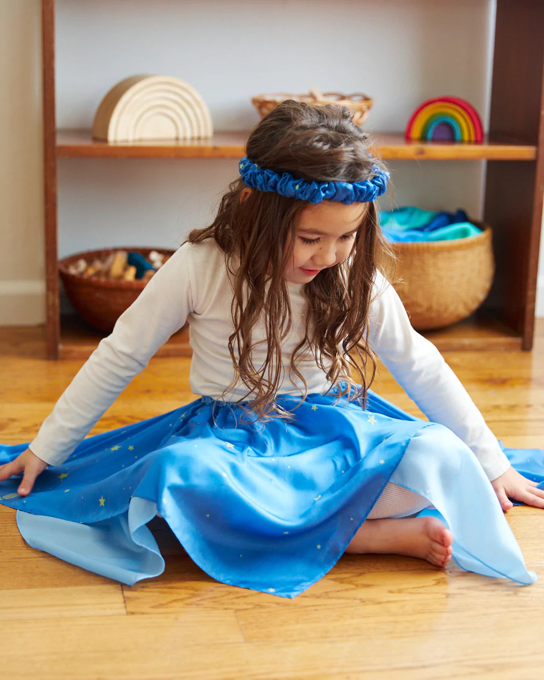 Sarah's Silks Fairy Skirt - Play Silk Dress Up for Kids | Imaginative Play & Dance Costume for Girls | Perfect for Pretend Play, Ballet, and Dress Up Parties
