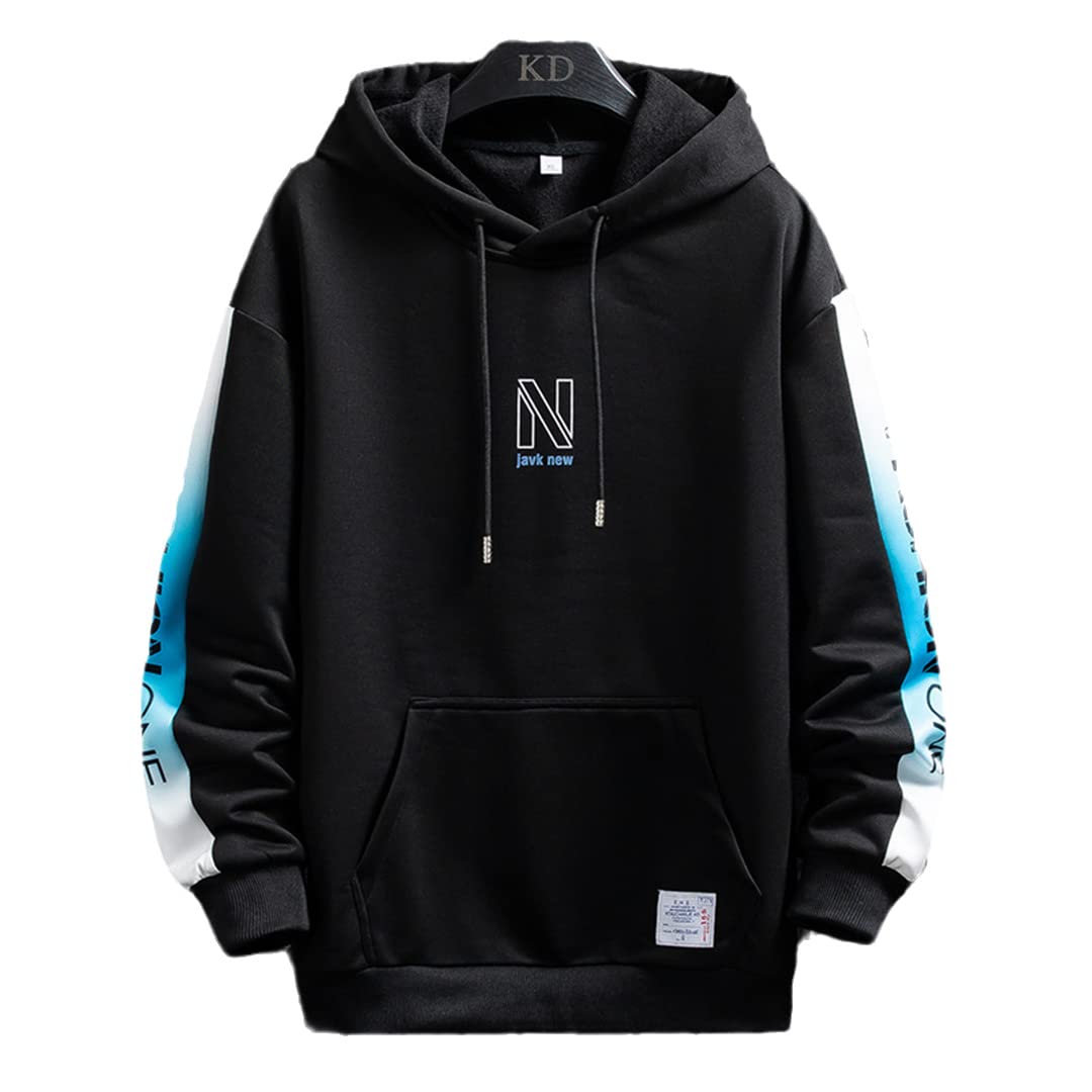 Men's Printed Hoodie Sweatshirt - Casual Streetwear Pullover for Spring & Fall | Perfect for Outdoor Activities, Gym, and Everyday Wear