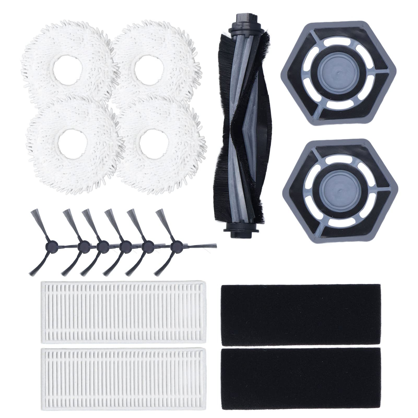 Robot Vacuum Cleaner Replacement Parts Kit - Easy Installation Eco-Friendly ABS Components for Home & Office Cleaning Robots | Perfect for Maintenance & DIY Repairs