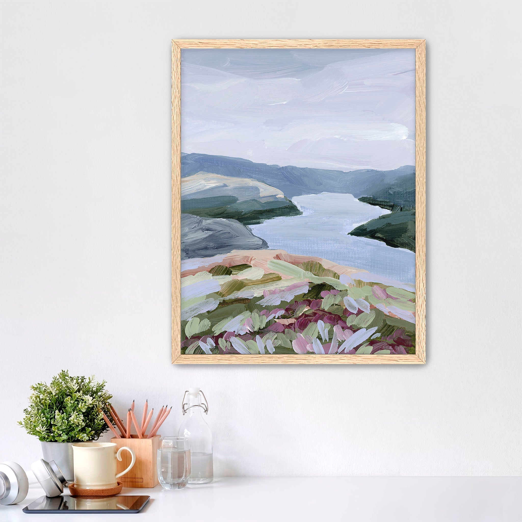 Stop at the Fjord Art Print - Stunning Scandinavian Landscape Wall Decor for Living Room, Bedroom & Office - Perfect Nordic Nature Poster for Home & Office Decoration
