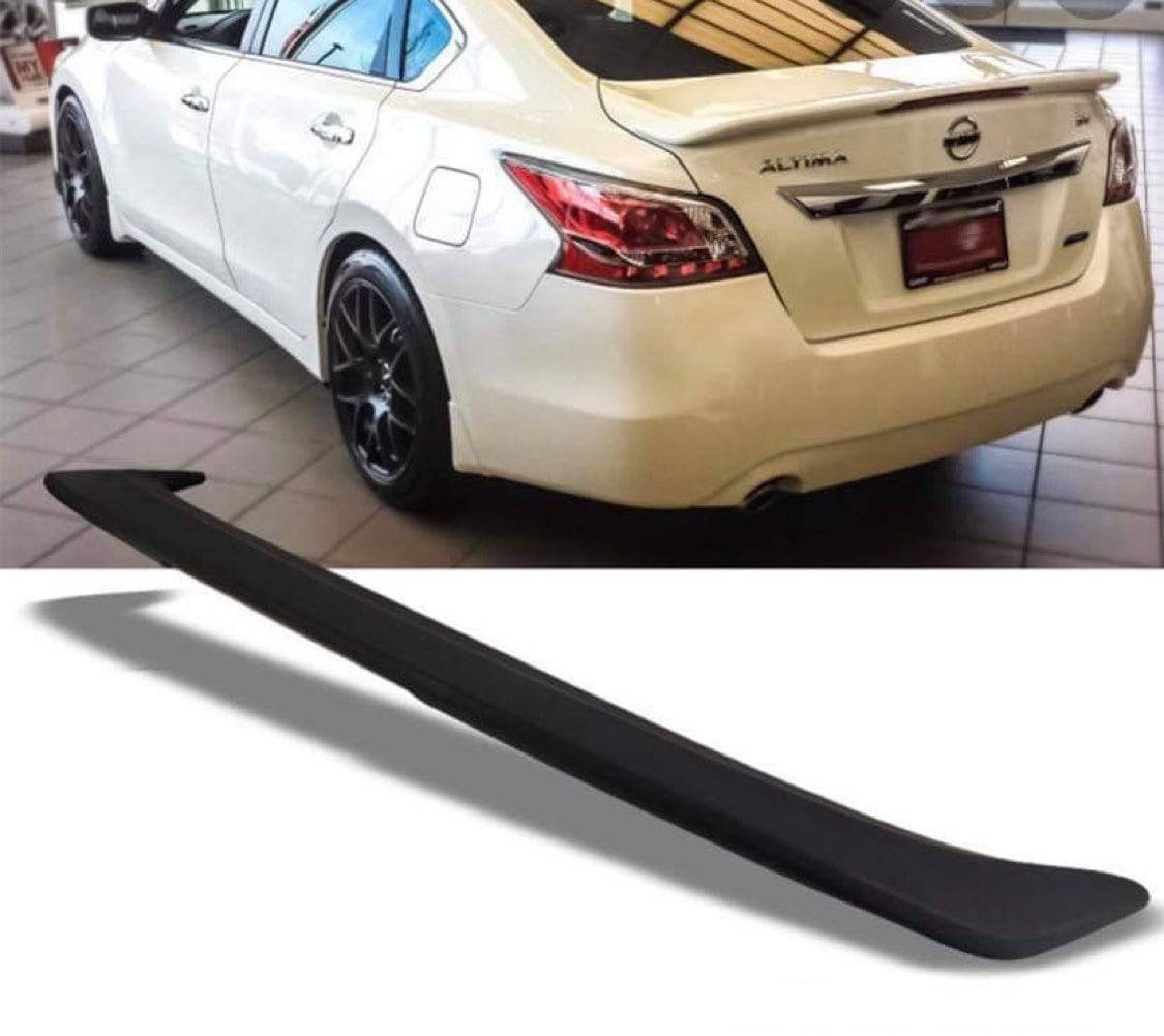 2013-2015 Nissan Altima 4DR Sedan Rear Spoiler Wing with LED Brake Light - Unpainted - Enhance Style & Visibility for Daily Driving & Night Commutes