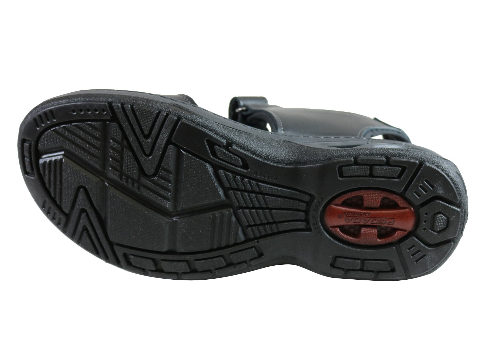 **Men's Comfortable Leather Sandals with Cushioning - Pegada Thompson - Made in Brazil - Perfect for Beach, Travel & Casual Wear**