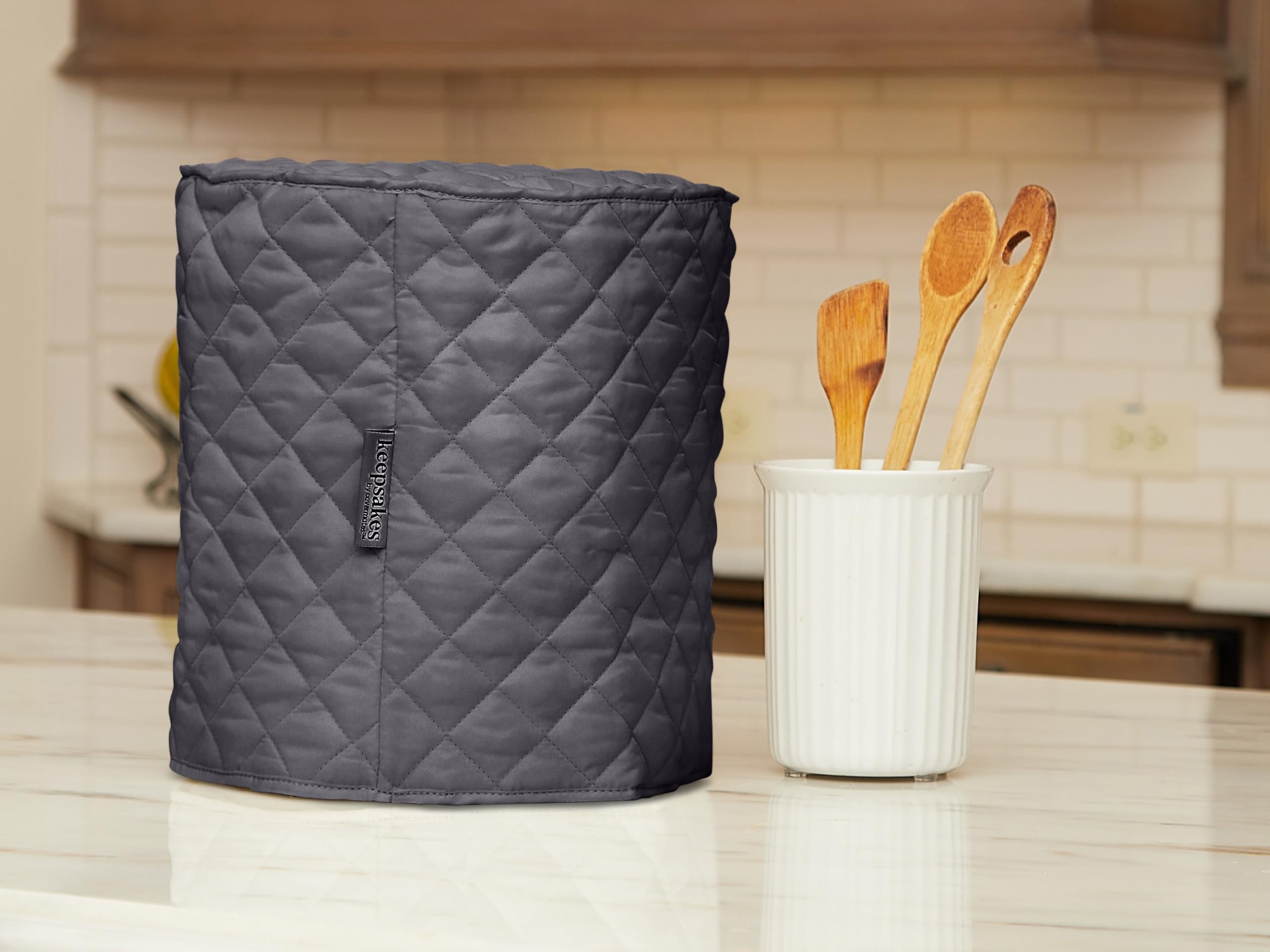 Slow Cooker Cover - Dust Protection & Stain Resistant Washable Appliance Cover for Crock Pots - Perfect for Kitchen Storage & Countertop Protection (Slate)