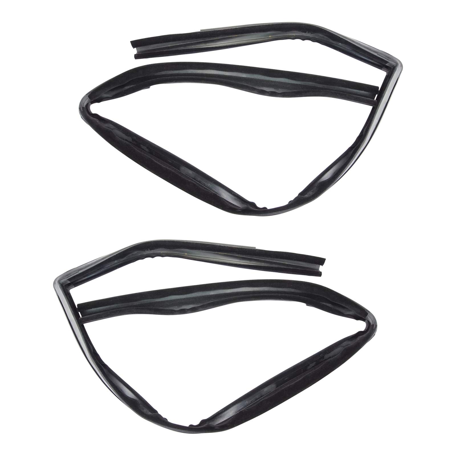 87-96 Dodge Dakota Pickup Truck Front Window Run Channel Seals Pair Set - Durable Glass Weatherstrip for Smooth Window Operation & Noise Reduction - Perfect for Replacement & Restoration Projects