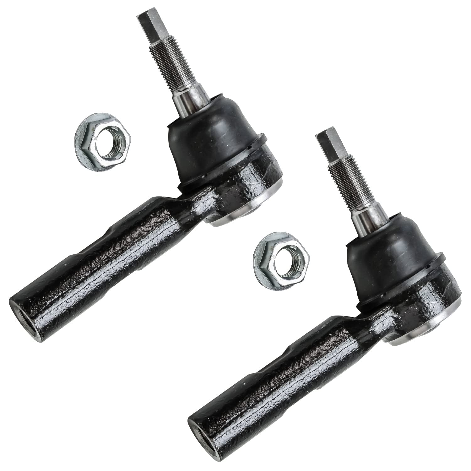 Detroit Axle - 5pc Front Rack and Pinion Kit for Chrysler 300 Dodge Charger Magnum Challenger 2WD | 2 Outer Tie Rods, 2 Wheel Bearings & Hubs, 1 Power Steering Rack | Replacement Parts for Smooth Steering & Enhanced Control | Perfect for DIY Repairs & Professional Mechanics