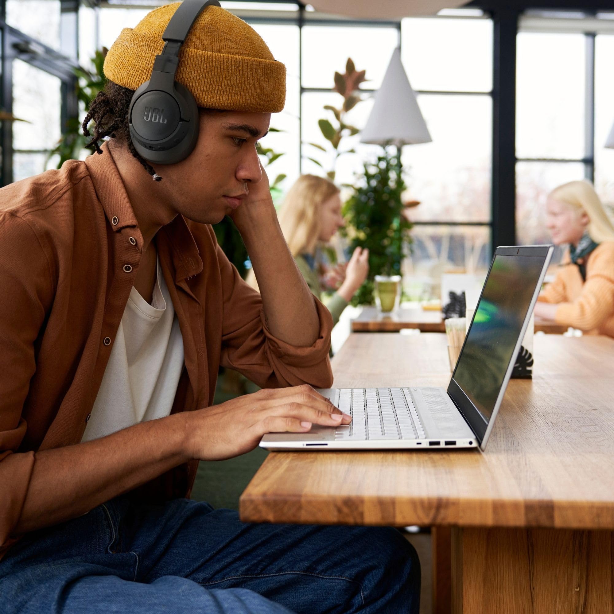 JBL Tune 770NC Wireless Bluetooth Headphones with Adaptive Noise Cancelling & Smart Ambient Mode - Over-Ear Foldable Design, 70H Battery Life, Fast Charging, Lightweight Comfort for Travel, Work & Music (Black)