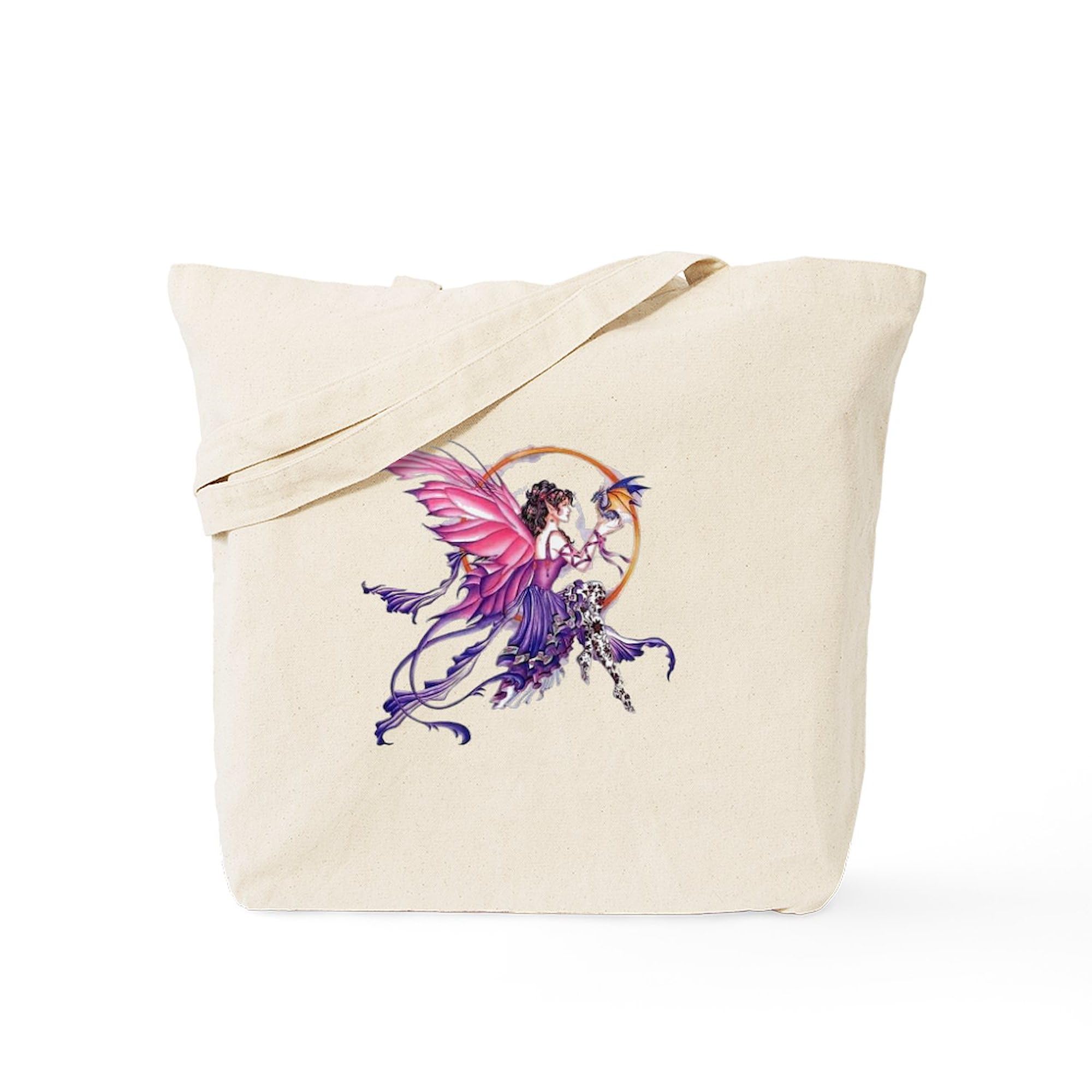 Tales Of The Dragon Fairy Canvas Tote Bag - Eco-Friendly Reusable Shopping Bag for Groceries, Beach & Daily Use | Natural Cotton Carryall for Women & Men