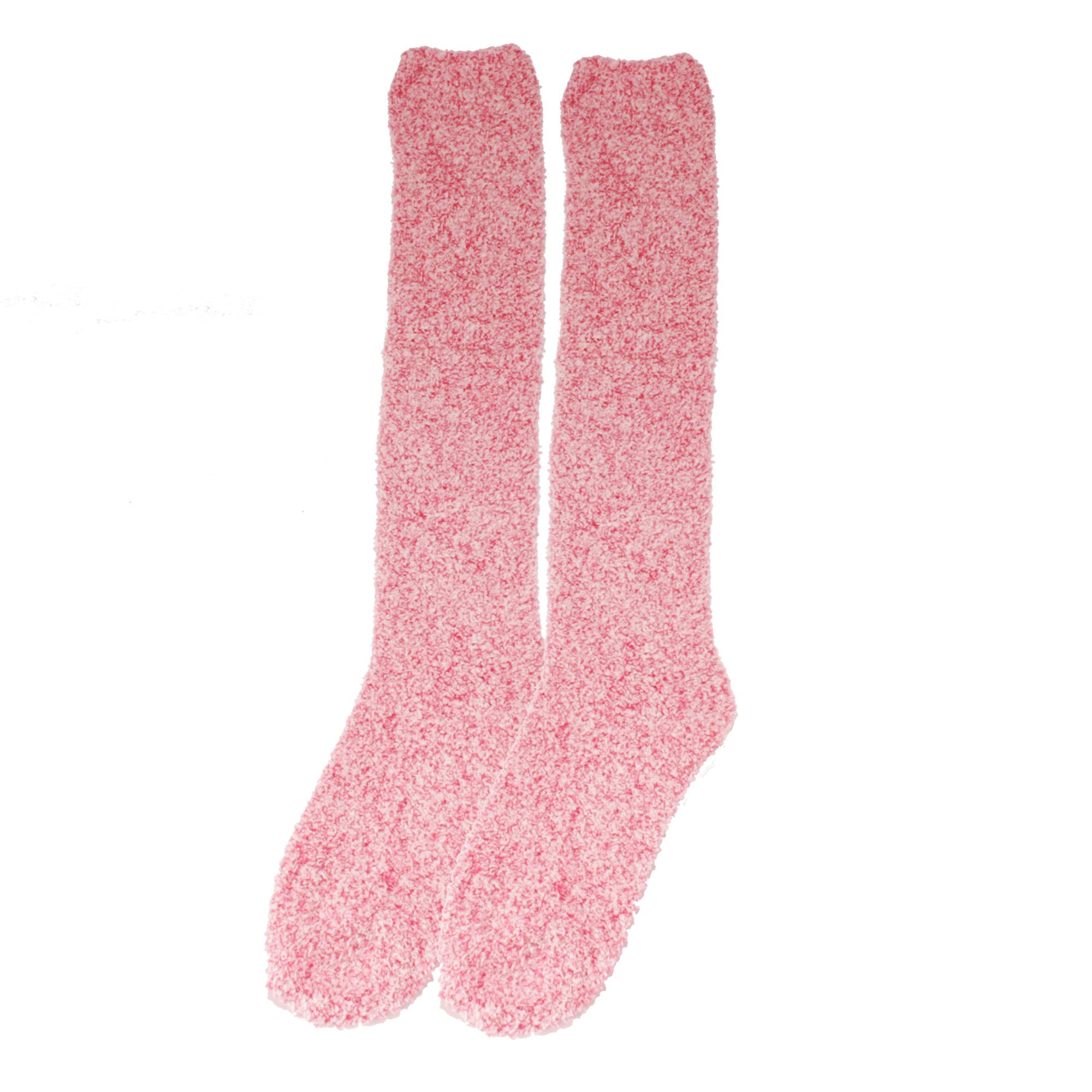 Women's Warm Fuzzy Feather Knit Knee High Socks - Soft Cozy Winter Socks for Women, Perfect for Cold Weather, Lounge Wear & Outfits