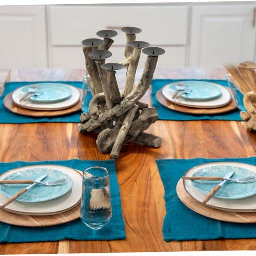 Natural Driftwood Candle Holder - Large Vertical Rustic Home Decor for Table Centerpiece, Wedding, Spa & Meditation Room Ambiance