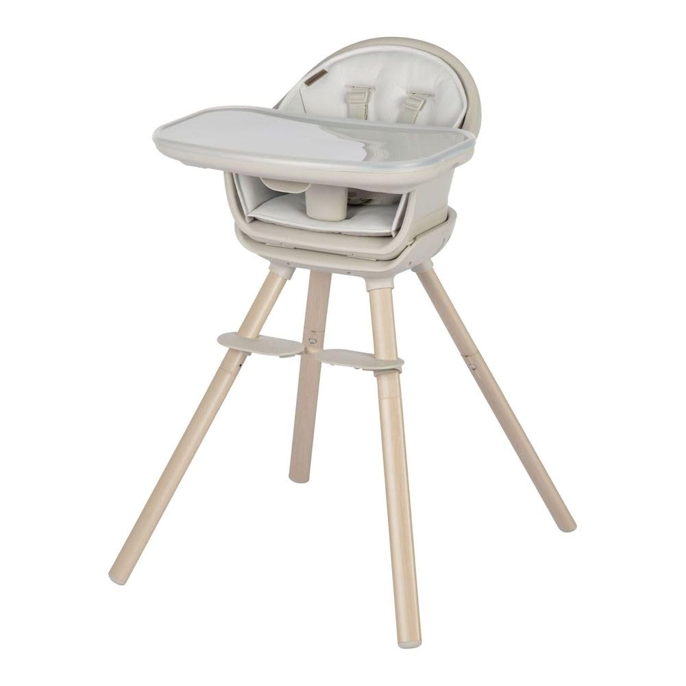 Maxi Cosi MOA High Chair - Classic Oat Baby Feeding Chair with Adjustable Height & Recline | Perfect for Dining, Weaning & Playtime