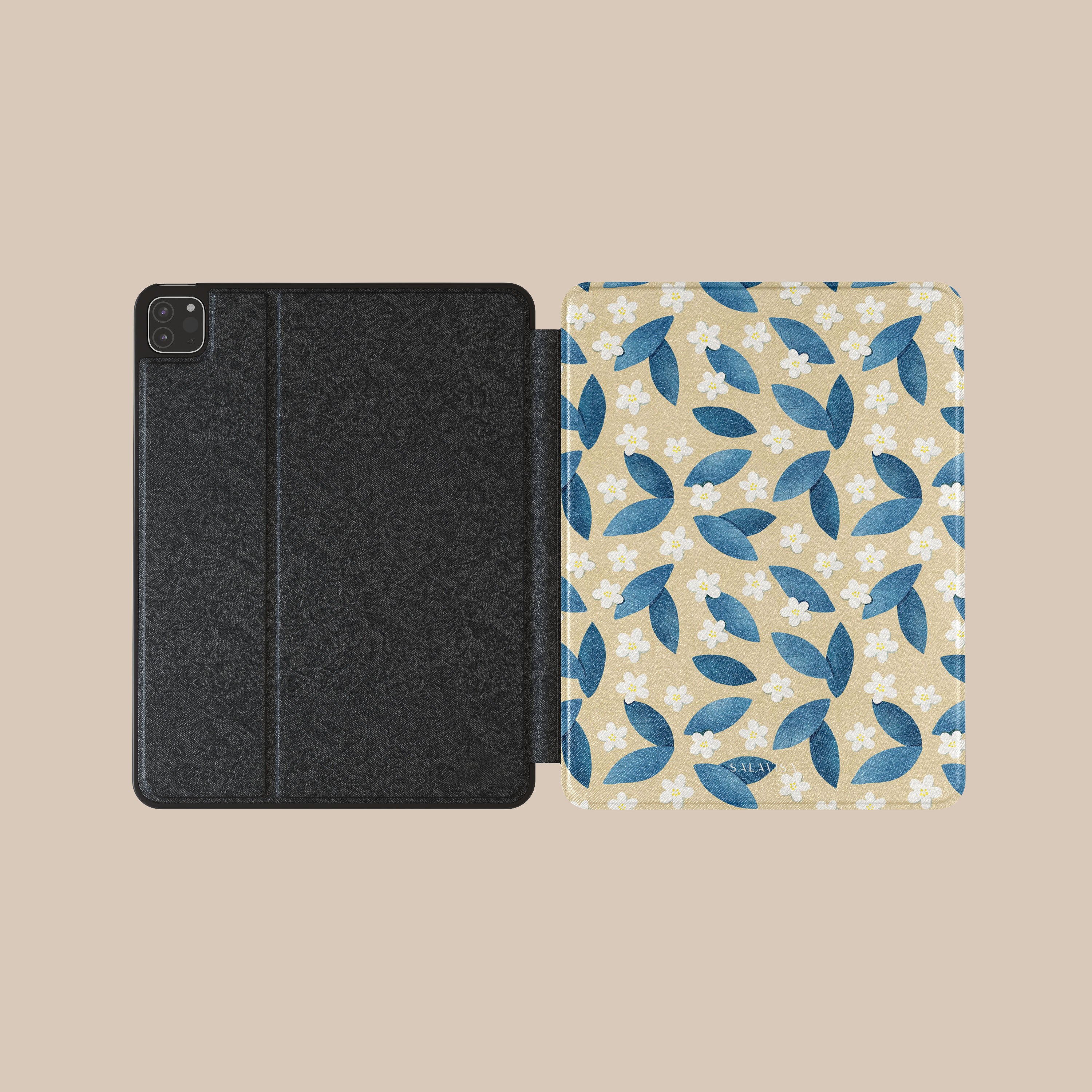 Premium Blue Leaf Design iPad Case - Slim Protective Cover for iPad Air/Pro (6th/5th/4th Gen) | Perfect for Work, School & Travel Accessories