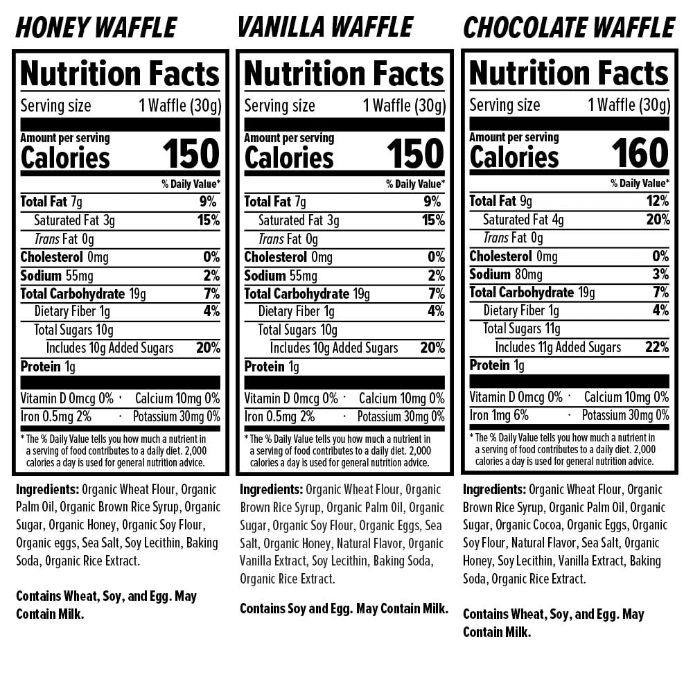 Honey Stinger Organic Energy Waffles Variety Pack - 12 Count (4 Honey, 4 Vanilla, 4 Chocolate) - Natural Sports Nutrition for Cycling, Hiking & Running - Includes Free Sticker & Custom Polybag