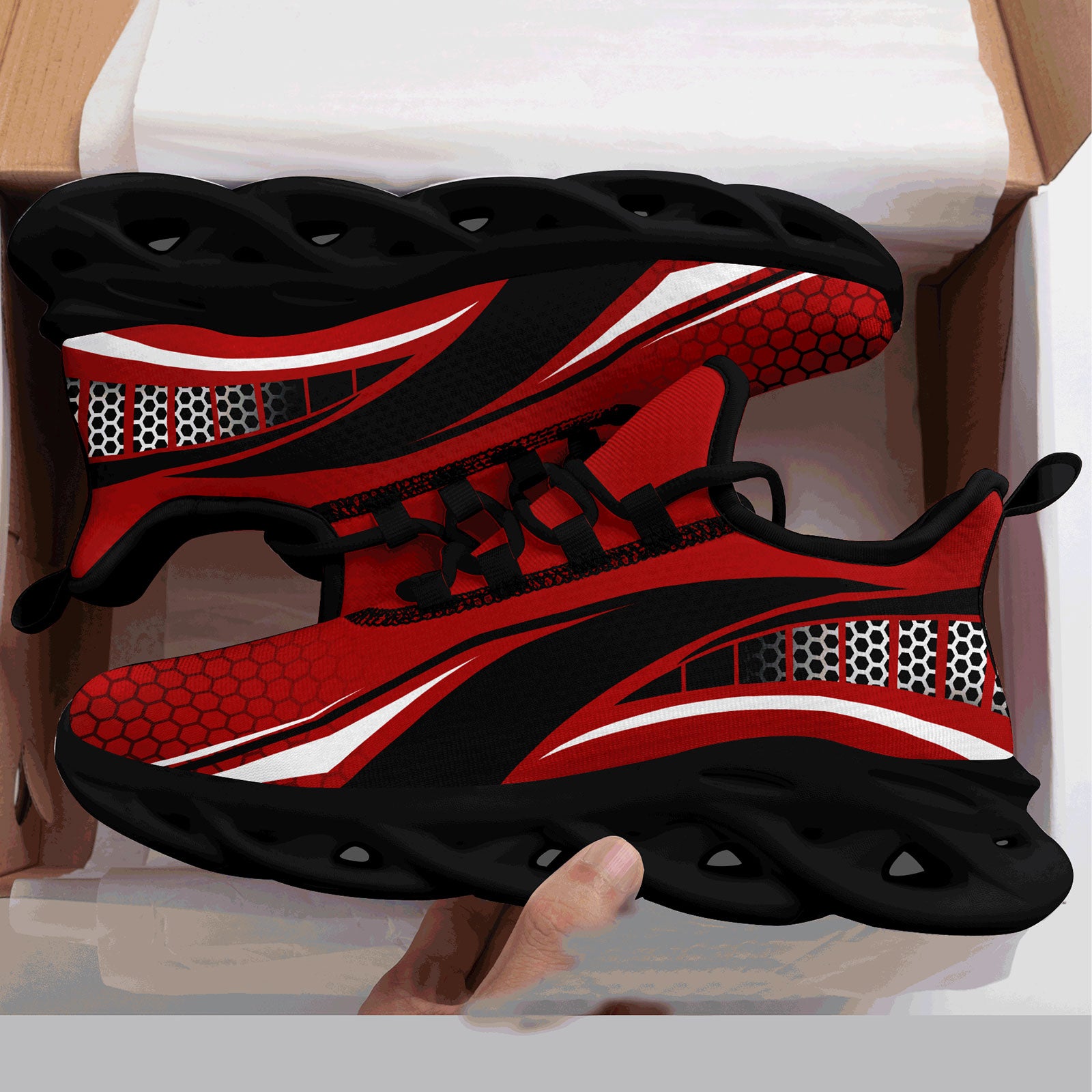 Custom Maxsoul Personalized Sneakers - Breathable Lightweight Running Shoes for Men & Women (FN003 E025022) - Perfect for Jogging, Gym Workouts & Casual Wear