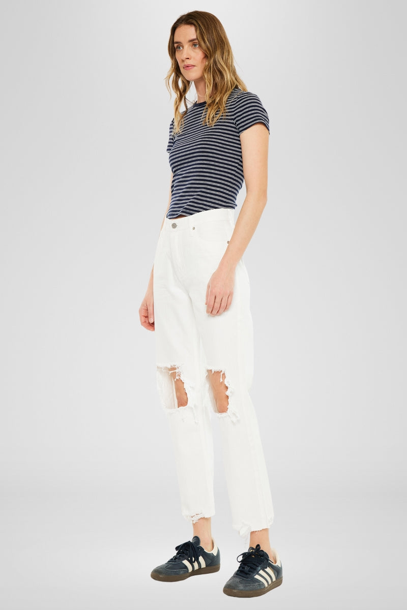 Blakely High Rise Straight Leg Jeans for Women - Stretchy Denim Pants, Comfortable & Flattering Fit - Perfect for Casual Wear, Office, and Date Night