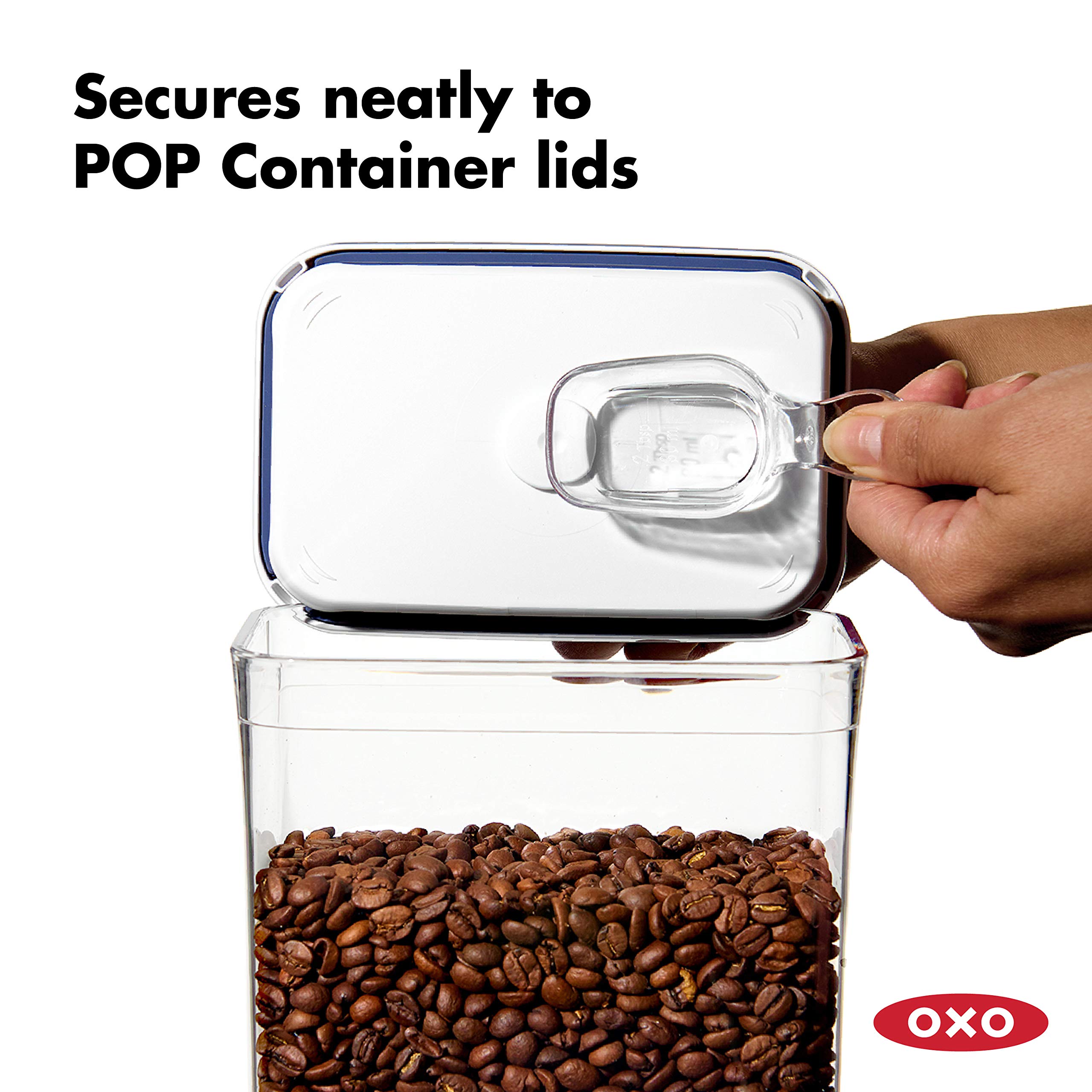 OXO Brew Conical Burr Coffee Grinder with Adjustable Settings & OXO Good Grips POP Container Coffee Scoop - Perfect for Fresh Ground Coffee at Home, Office or Camping