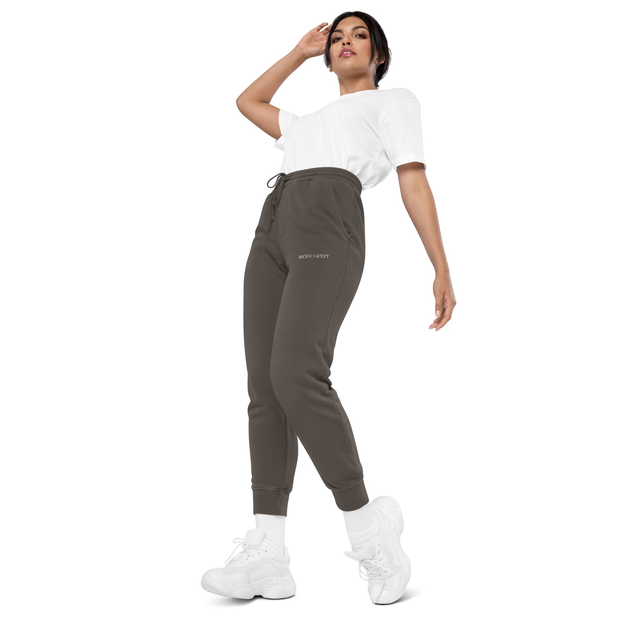 Rich & Yachty Unisex Pigment Dyed Sweatpants - Comfortable Casual Joggers for Men & Women | Perfect for Lounge, Gym, and Streetwear Fashion