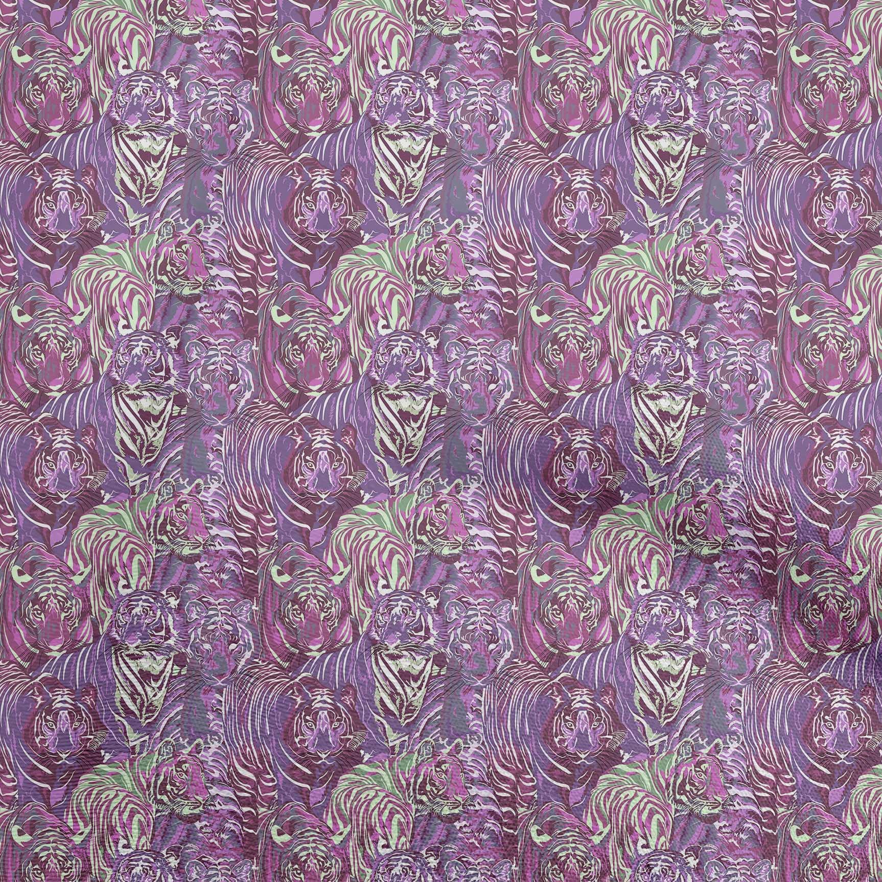 oneOone Rayon Purple Animal Print Fabric by The Yard - 56 Inch Wide DIY Sewing Material for Clothing, Crafts & Home Decor | Perfect for Dresses, Quilts & Upholstery