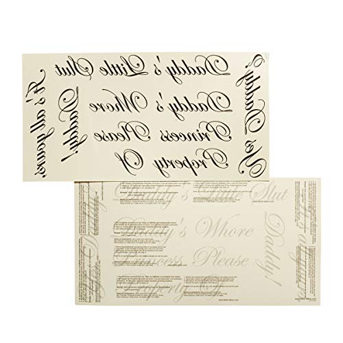 1 x Daddy's Girl Tattoo Card