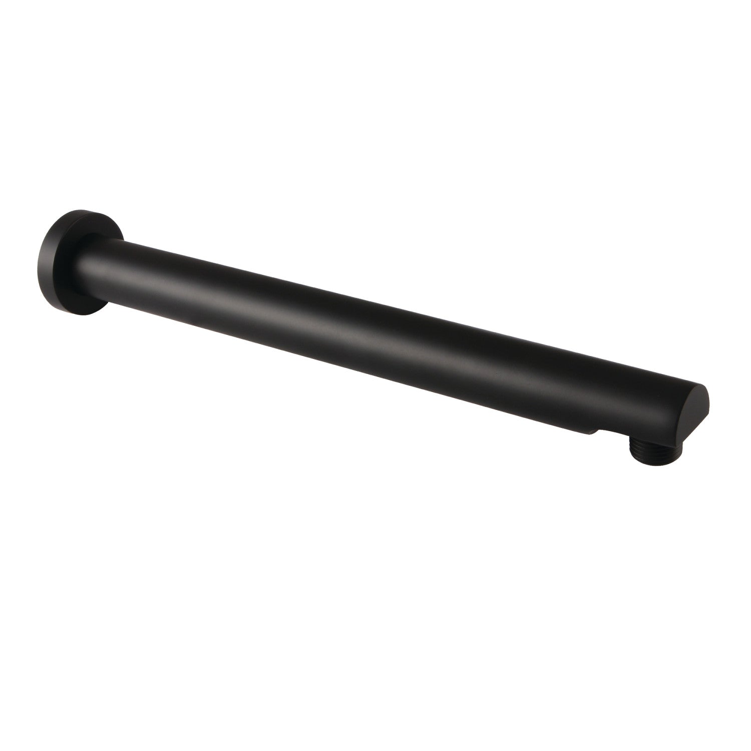AquaElements K8113E0 13 Inch Matte Black Rain Drop Shower Arm with Flange - Perfect for Modern Bathroom Renovations and Spa-Like Shower Experiences