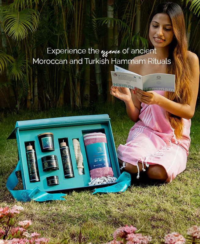 Authentic Turkish Hammam Kit - Exfoliating & Cleansing Set for Spa-Like Skin Care at Home | Global Beauty Secrets