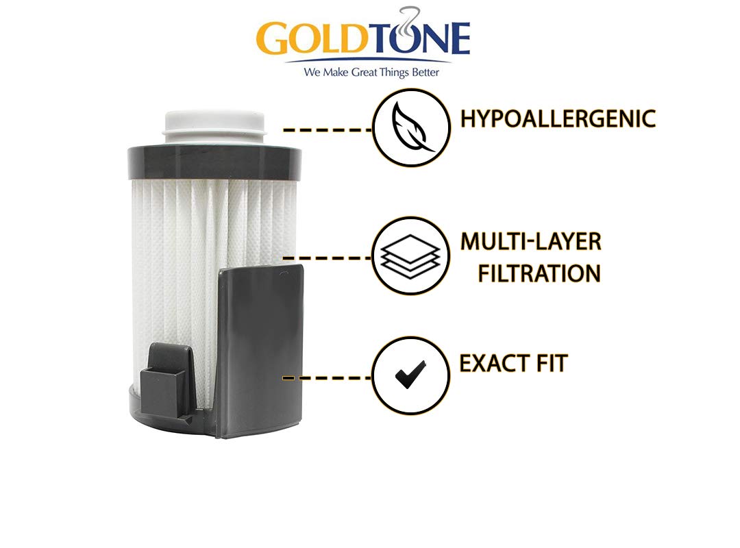 GOLDTONE Vacuum Filter for EUREKA DCF-10/DCF-14 - 2 Pack - Home Cleaning Essentials