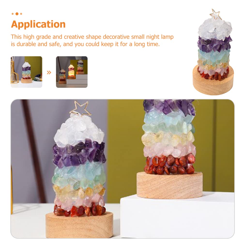 OSALADI Himalayan Salt Rock LED Table Lamp - USB Powered Natural Crystal Night Light for Bedroom, Office & Desk (Cold White Light) | Perfect for Relaxation, Meditation & Home Decor