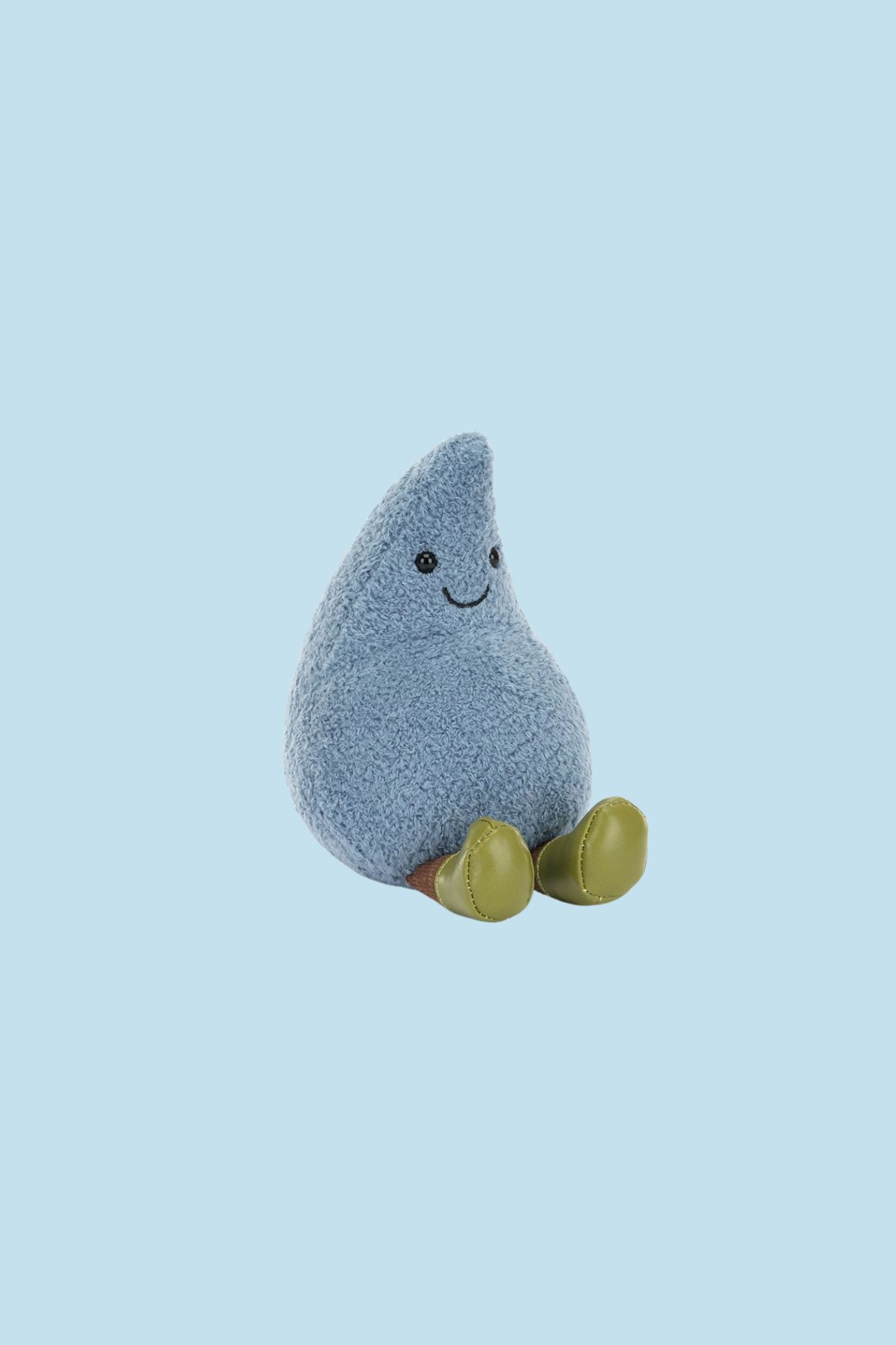 Jellycat Amuseables Happy Raindrop Plush Toy - Cute & Soft Stuffed Cloud with Smiling Face for Kids, Nursery Decor, and Gift Ideas