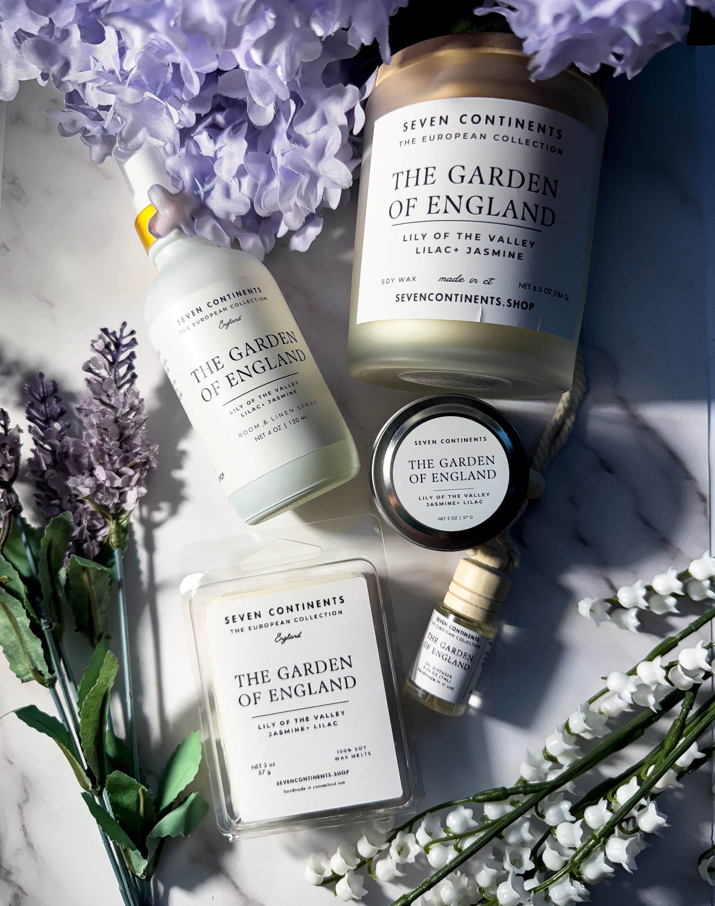 The Garden of England Room & Linen Spray - Natural Air Freshener for Home, Bedroom & Closet - Relaxing Lavender & Floral Scent for Fresh Linens & Cozy Spaces